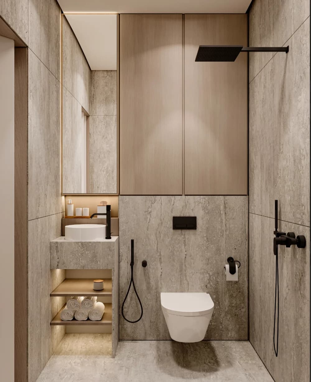 Spatial interior render showing lighting and material texture