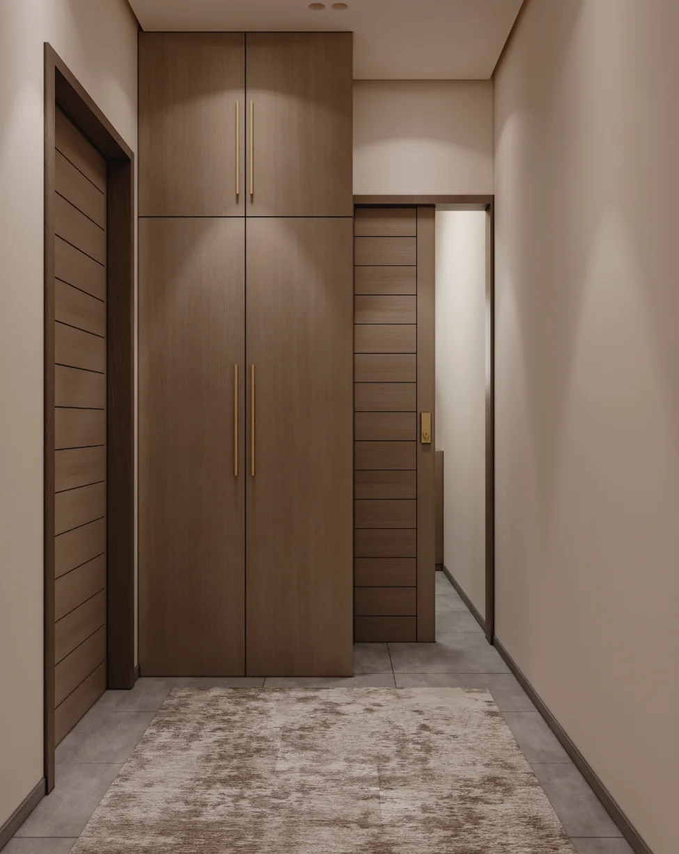 Interior render study of a contemporary space