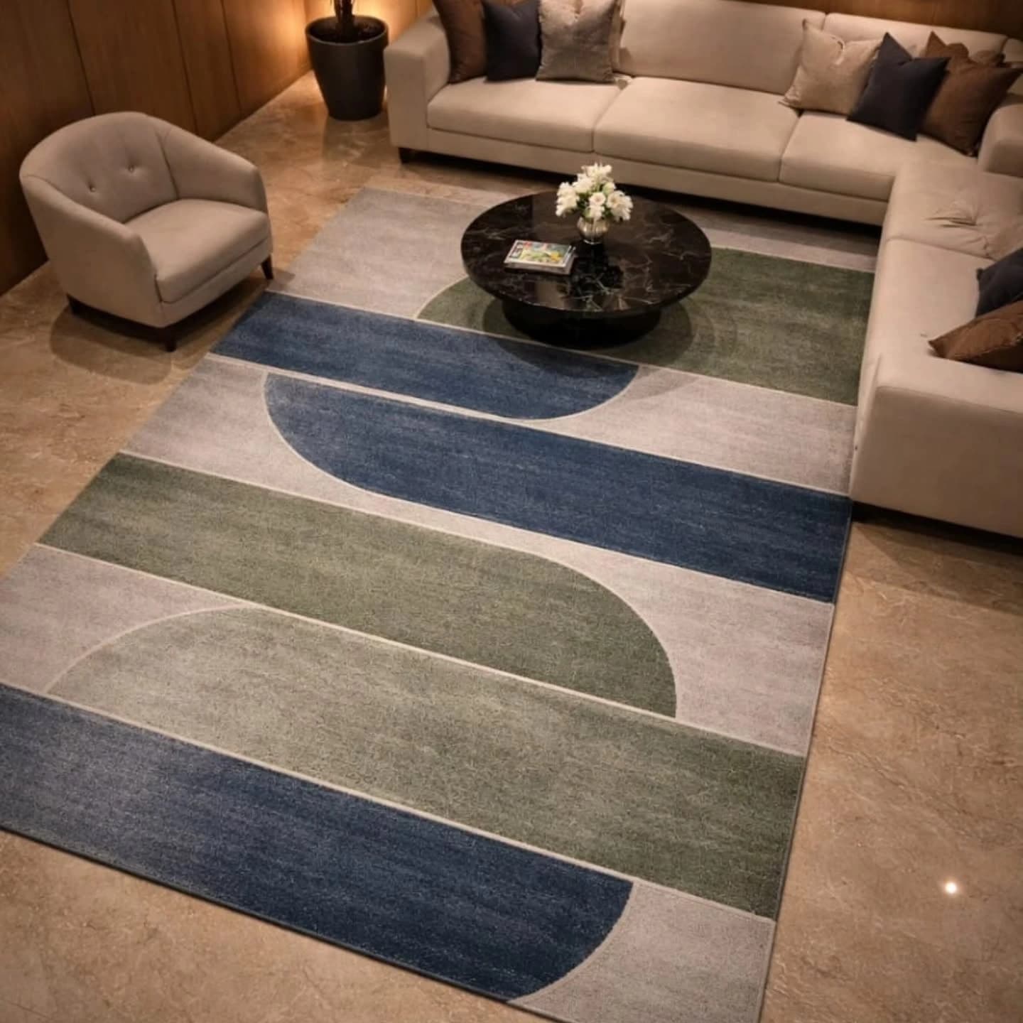 Interior concept visualisation with considered surface treatment